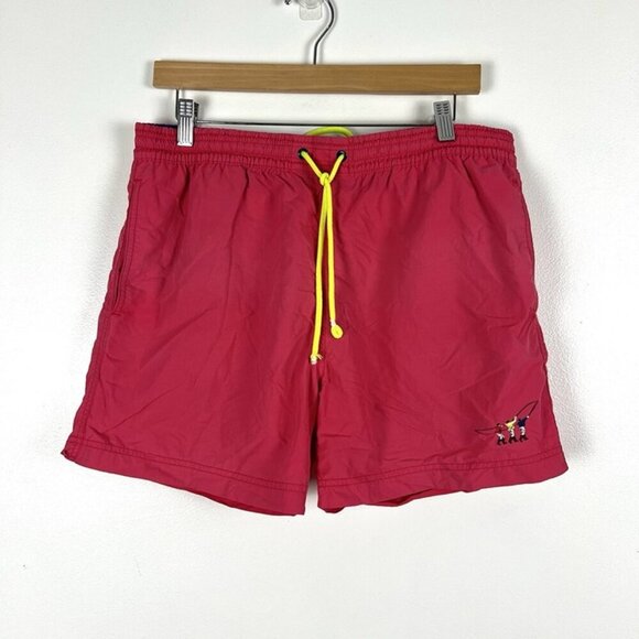 Men’s Henry Cottons Boxer Mare Pink Beach Shorts sz M Swim Trunks Boardshorts - Picture 1 of 10